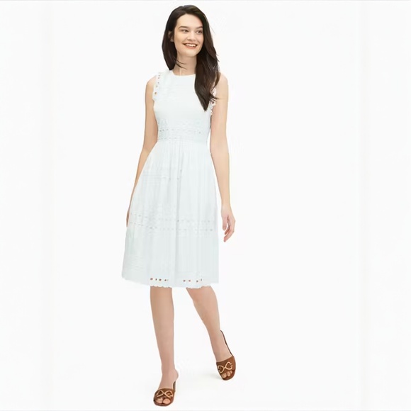 kate spade Dresses & Skirts - White NWT Kate Spade Eyelet Dress 10